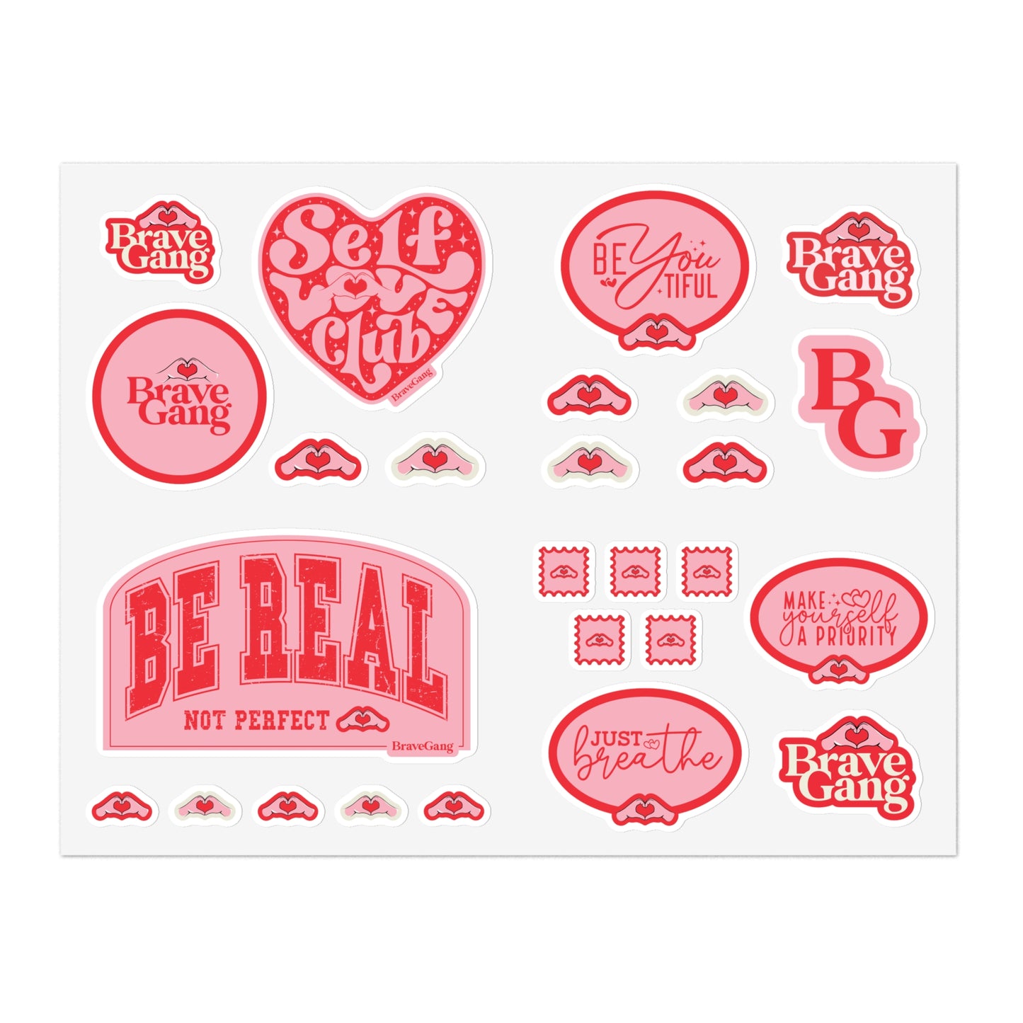 BraveGang Forever Collection | Sticker Sheet Bundle (5 Sheets, 100+ Stickers)