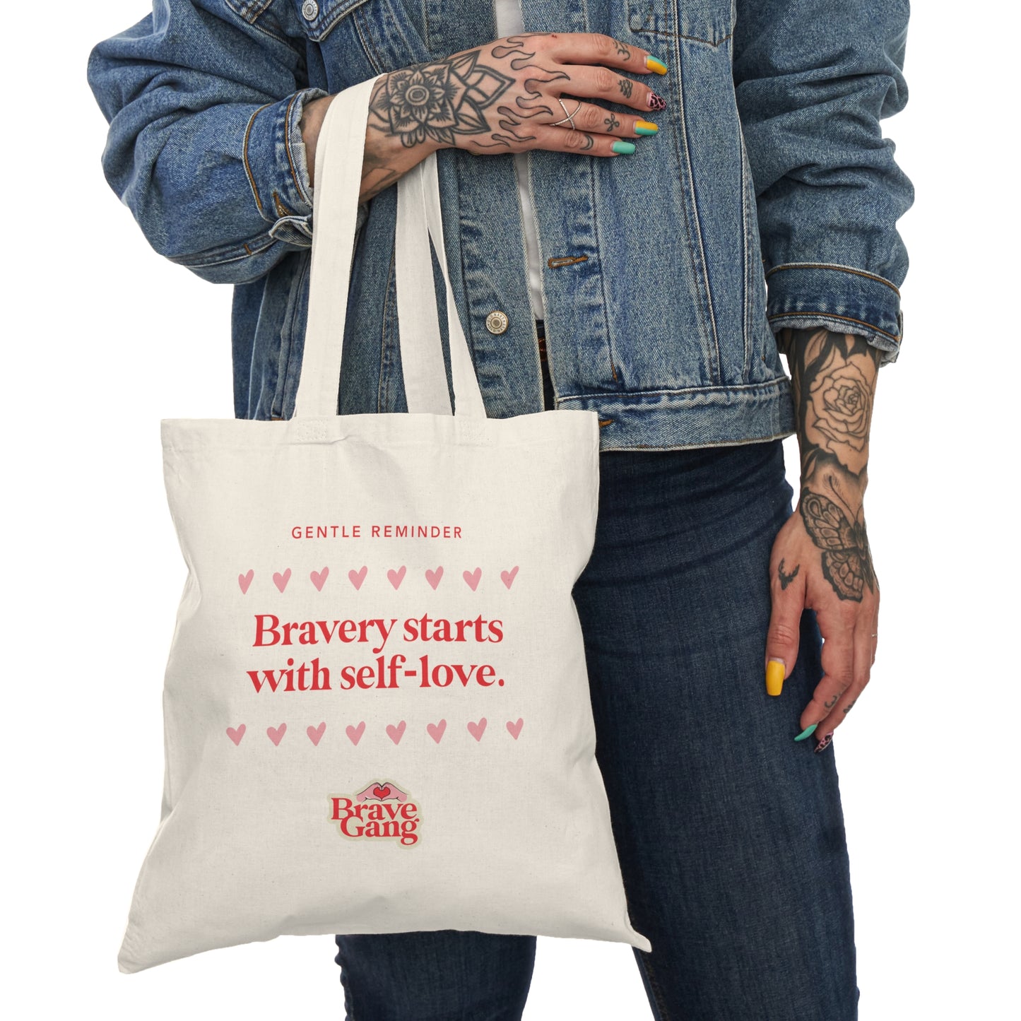 #BraveGang Bravery + Self-Love Tote • 15"x16" • Made with Love