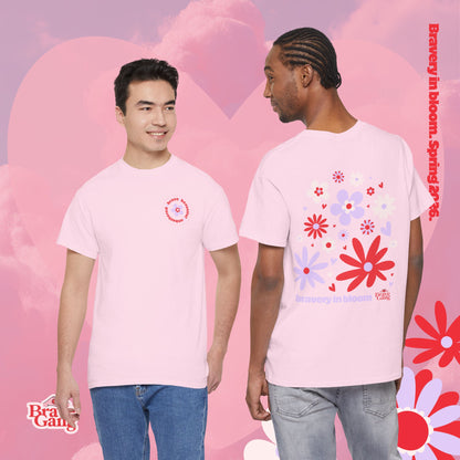 #BraveGang Bravery in Bloom Tee ✨ Cotton • Pink or White • Made with Love