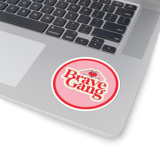 #BraveGang Logo Sticker • 3" x 3" • Made with Love