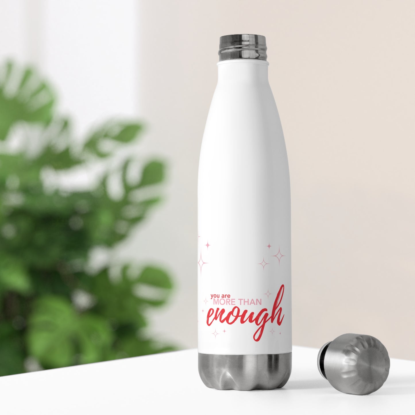 #BraveGang Insulated Water Bottle •  White - 20oz • Made with Love