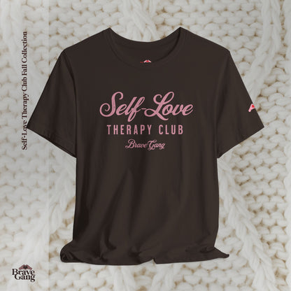 #BraveGang Self-Love Therapy Club Tee 🍂 Vintage White or Chocolate Brown