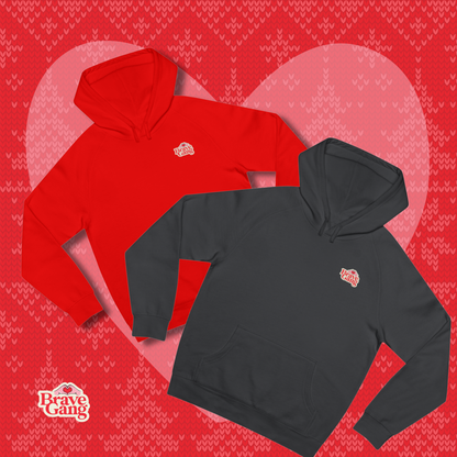 BraveGang Holiday Collection 2025 | Hoodie – Festive Red or Classic Coal