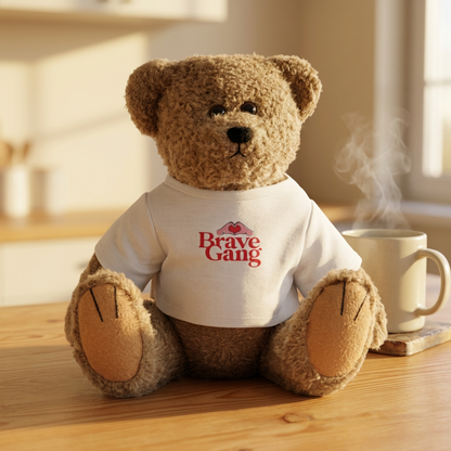 #BraveGang Brave Bear 🍂 Teddy Bear 🍂 with BraveGang Tee + Made for Hugs