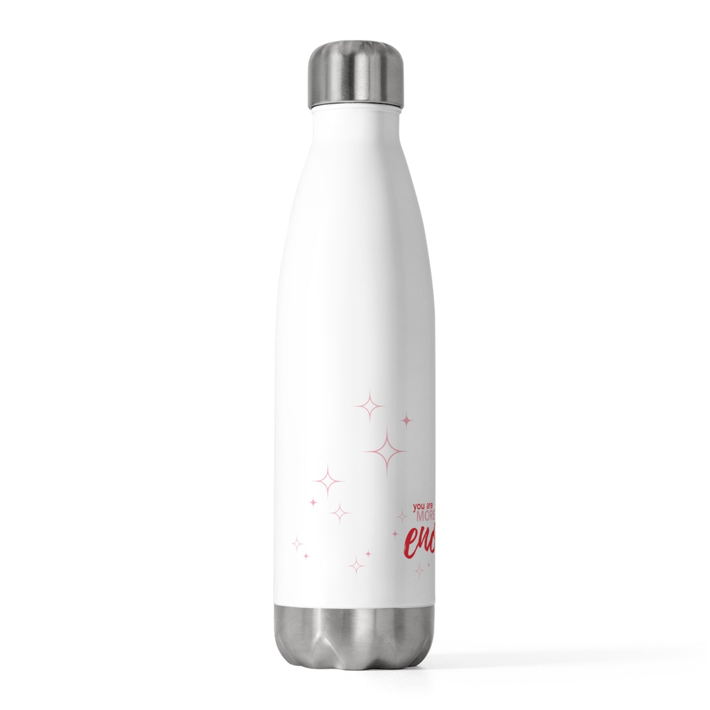 #BraveGang Insulated Water Bottle •  White - 20oz • Made with Love