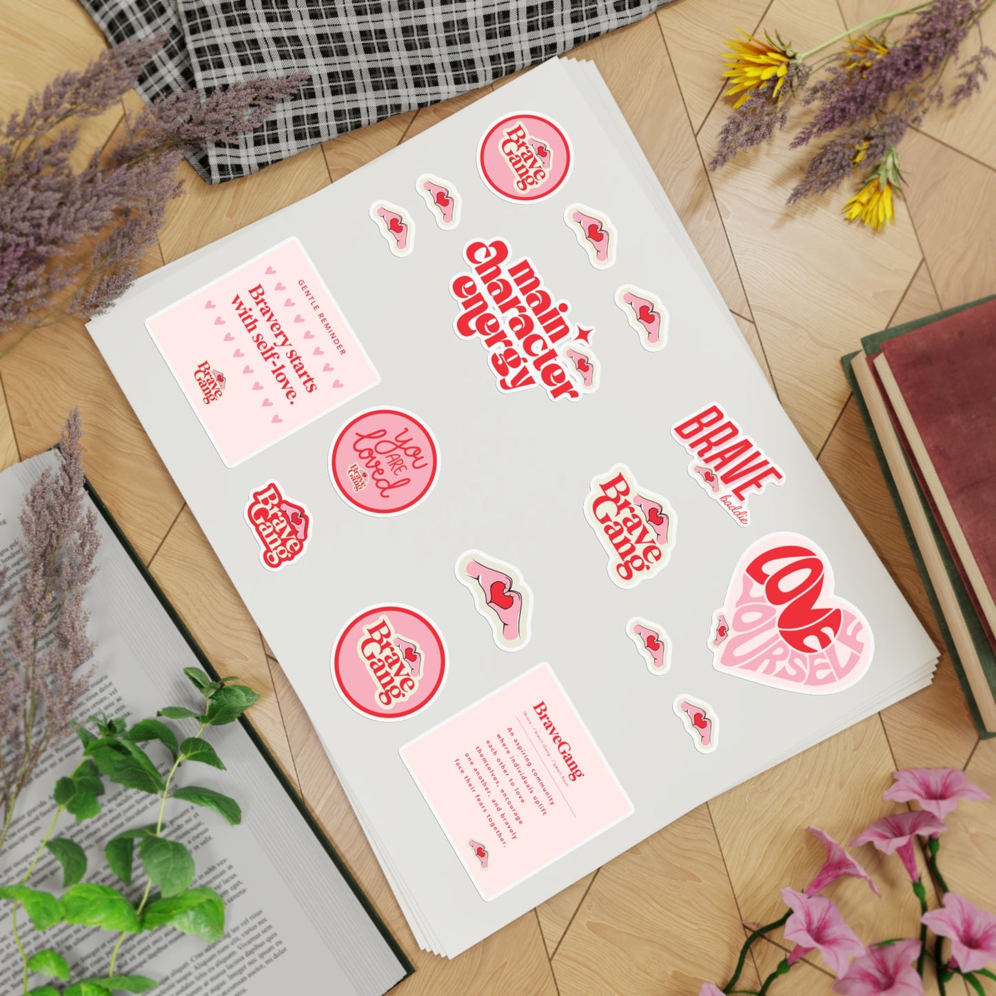 #BraveGang Sticker Bundle • 5 Sheets • 85 Stickers Total • Made with Love