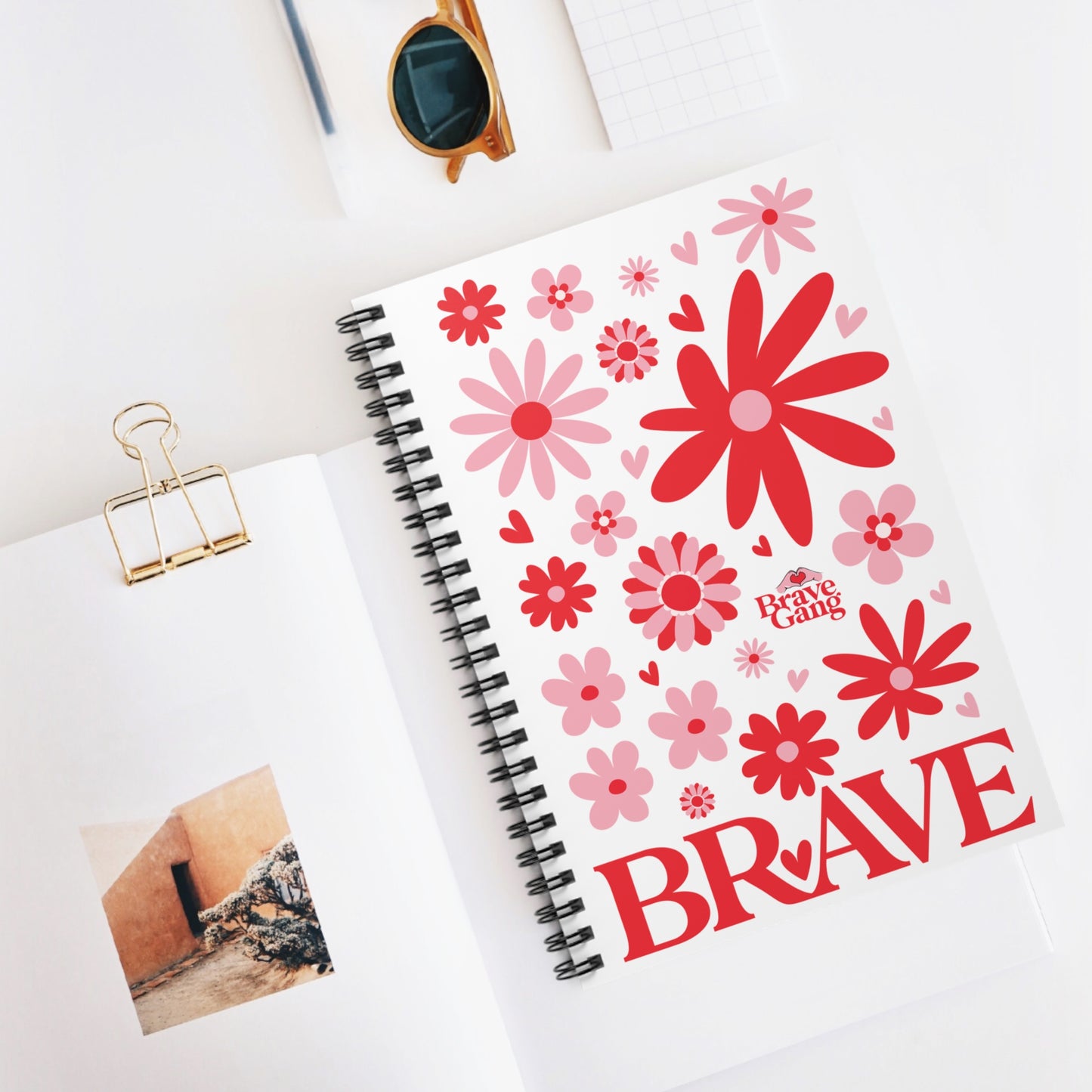 #BraveGang Bravery in Bloom Journal ✨ Spiral Notebook • 6" x 8" • Made with Love