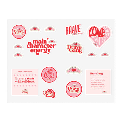 #BraveGang Sticker Bundle • 5 Sheets • 85 Stickers Total • Made with Love