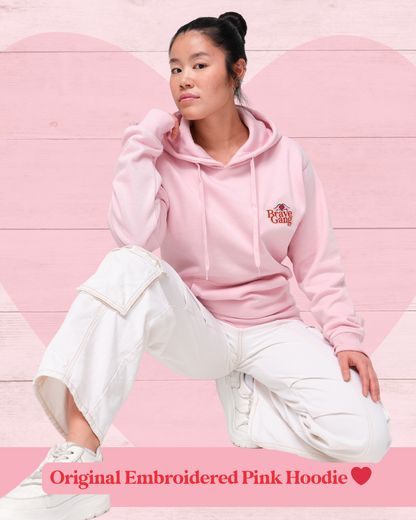 BraveGang Forever Collection | LIMITED RESTOCK | Original Pink Hoodie (Embroidered Logo)