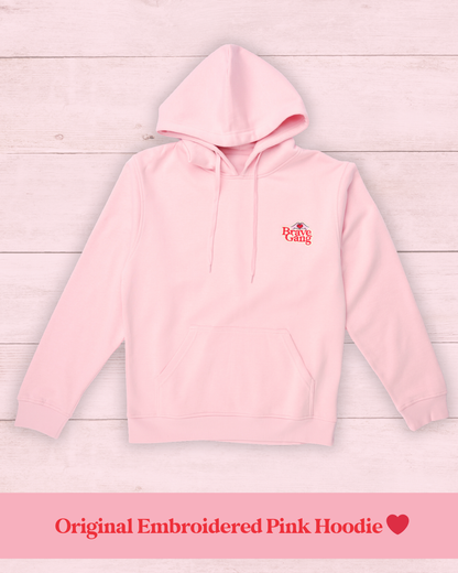 BraveGang Forever Collection | LIMITED RESTOCK | Original Pink Hoodie (Embroidered Logo)